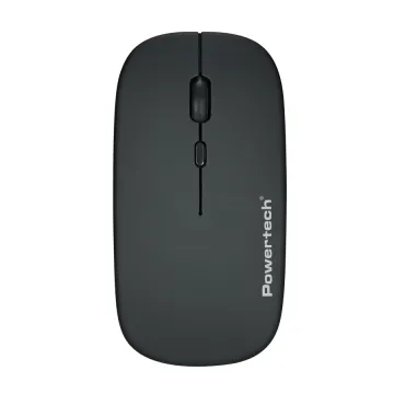 POWERTECH ασύρματο ποντίκι PT-1381, 2.4GHz & Bluetooth, έως 1600DPI, 500mAh, μαύρο