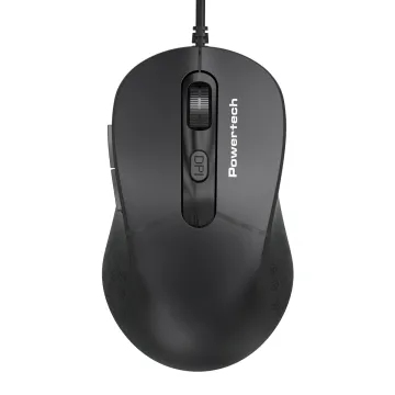 POWERTECH ενσύρματο ποντίκι PT-1467, οπτικό, έως 1600DPI, μαύρο