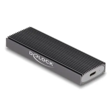 DELOCK θήκη για M.2 NVMe PCIe/SATA SSD 42019, tool free, 10Gbps, μαύρη