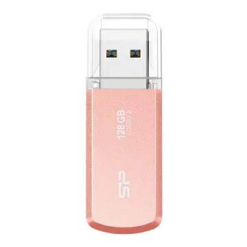 SILICON POWER USB Flash Drive Helios 202, 128GB, USB 3.2, ροζ χρυσό