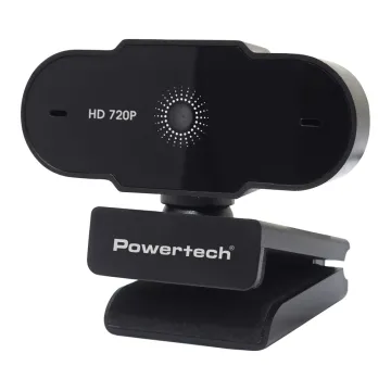 POWERTECH web camera PT-1426, 0.9MP, 720p HD, fixed εστίαση, 1.5m, μαύρη