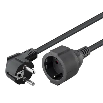 GOOBAY μπαλαντέζα προέκταση ρεύματος 93094, schuko, 3x 1.5mm², 5m, μαύρη