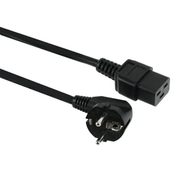 POWERTECH καλώδιο τροφοδοσίας UPS CAB-P024, C19 IEC, 16A, 250V, 1.8m, μαύρο