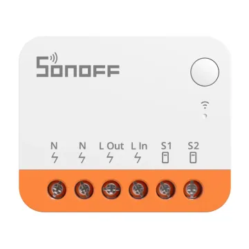 SONOFF smart διακόπτης MINIR4, 2 κανάλια, WiFi, 10A, λευκός