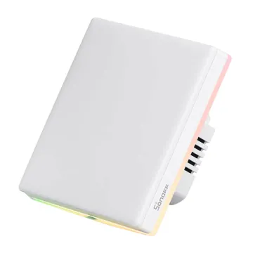 SONOFF smart διακόπτης T5-1C-86 με LED φωτισμό, μονός, Wi-Fi, λευκός