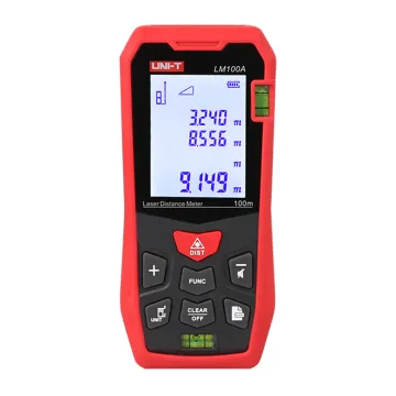 UNI-T laser μετρητής απόστασης LM100A, m/ft/in, 100m