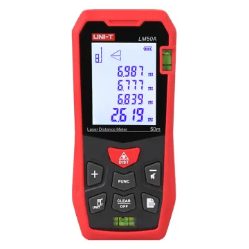 UNI-T laser μετρητής απόστασης LM50A, m/ft/in, 50m