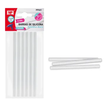 MP ράβδοι σιλικόνης PP041 για θερμοπίστολο, 11mm x 20cm, 6τμχ