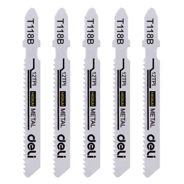 DELI σετ λάμες σέγας DH-QJT012-E4 για μέταλλο, T118B, 5τμχ