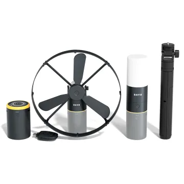 BAYU camping kit με powerbank/ανεμιστήρα/φωτιστικό/συσκευή για κουνούπια C-Pro
