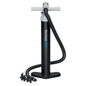 BESTWAY τρόμπα χειρός 62227 με μανόμετρο, 1.8/3.45lt, 7/23PSI, μαύρη
