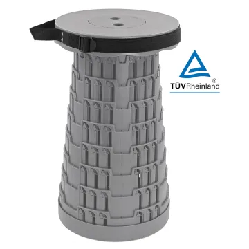 HOME USE πτυσσόμενο καρεκλάκι HUH-0231, αντοχή έως 250kg, 25.5x45cm, γκρι