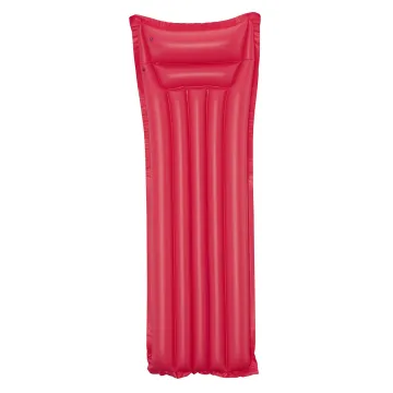 BESTWAY φουσκωτό στρώμα θαλάσσης 44007 με μαξιλάρι, 183x69cm, κόκκινο