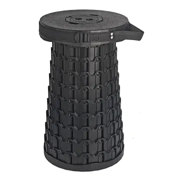 HOME USE πτυσσόμενο καρεκλάκι HUH-0269, αντοχή έως 200kg, 30x50cm, μαύρο
