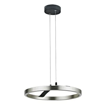 POWERTECH LED φωτιστικό οροφής HLL-0202, 29W, 4000K, Φ38x120cm, ασημί/μαύρο
