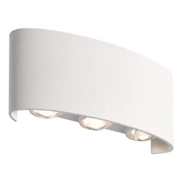 POWERTECH LED φωτιστικό τοίχου HLL-0160, 6W, 4000K, 510lm, IP65, λευκό