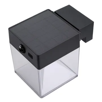 POWERTECH LED ηλιακό φωτιστικό PT-1519 με αισθητήρα κίνησης, 4W, 2000mAh, μαύρο