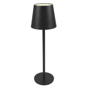 POWERTECH LED επιτραπέζιο φωτιστικό HLL-0193, ρυθμιζόμενο, επαναφορτιζόμενο, μαύρο