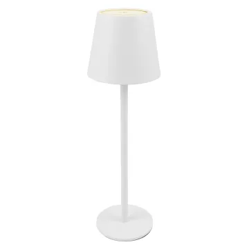 POWERTECH LED επιτραπέζιο φωτιστικό HLL-0194, ρυθμιζόμενο, επαναφορτιζόμενο, λευκό