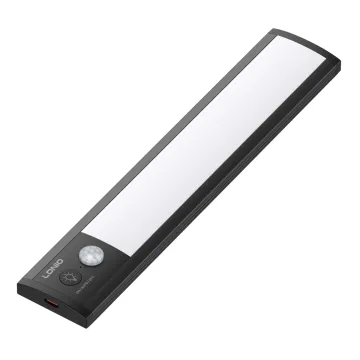 LDNIO LED φωτιστικό τοίχου/ντουλάπας Y5-1 με αισθητήρα κίνησης, 220x42x14.5mm, μαύρο
