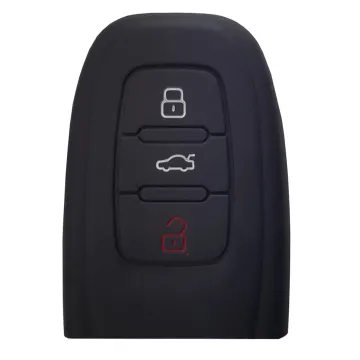 Θήκη κλειδιού για αυτοκίνητα Audi 1009-02, εύκαμπτη, μαύρη