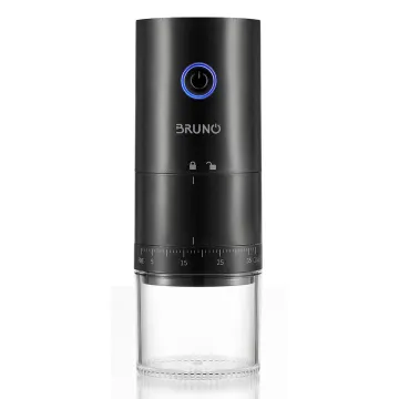 BRUNO ηλεκτρικός μύλος καφέ BRN-0256, επαναφορτιζόμενος, με 39 επίπεδα άλεσης, μαύρος