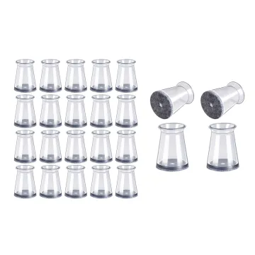 HOME USE προστατευτικές τάπες επίπλων HUH-0258, 16-23mm, διάφανες, 24τμχ