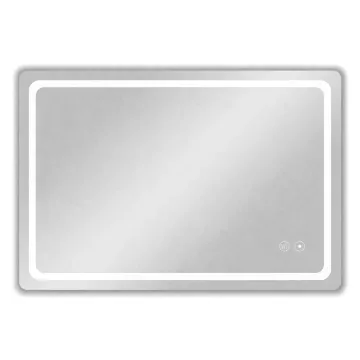 BRUNO καθρέφτης μπάνιου LED BRN-0285, οριζόντιος & κάθετος, 24W, 60x80cm, IP67