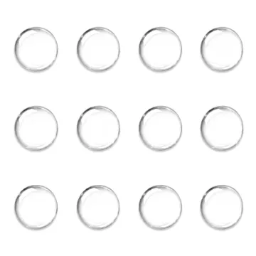 HOME USE στοπ πόρτας HUH-0264, αυτοκόλλητο, PU πλαστικό, 25x10mm, διάφανο, 12τμχ