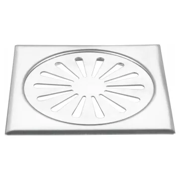 BRUNO σχάρα δαπέδου BRN-0311, fixed, ανοξείδωτο ατσάλι, 12x12cm, brushed