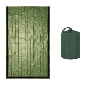 Θερμική κουβέρτα επιβίωσης SUMM-0006, 120 x 120cm, πράσινη