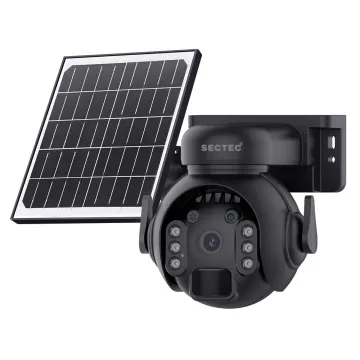 SECTEC smart ηλιακή κάμερα ST-515C-3M-5W-BK, 3MP, WiFi, SD, PTZ, IP65