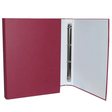 Νext κλασέρ Classic με 2 κρίκους μπορντώ Υ32,5x23,5x3εκ. (ΠΑΚ6)