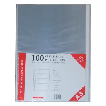 Ζελατίνες πολύτρυπες 35mic. Α3 100 τεμαχίων Υ43x30.5εκ.