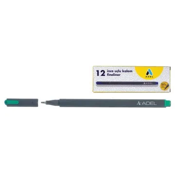 Adel μαρκαδόρος fineliner 0.4mm πράσινος (ΠΑΚ12)