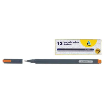 Adel μαρκαδόρος fineliner 0.4mm πορτοκαλί (ΠΑΚ12)
