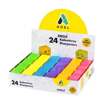 Adel ξύστρα Emoji διπλή ø7mm - ø12mm (ΤΕΜ24)