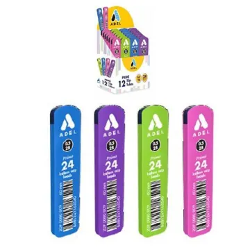 Adel μύτες για μηχανικό μολύβι 0,5mm., 2Β (ΤΕΜ12)