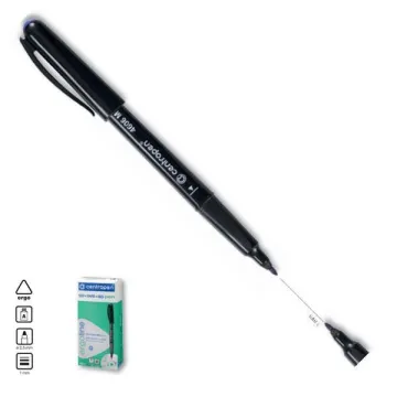 Centropen μαρκαδόρος ανεξίτηλος για cd μαύρο 1mm (ΠΑΚ10)