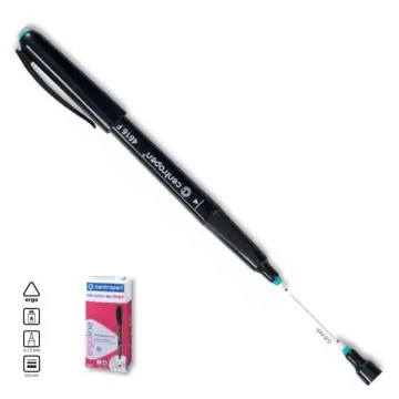 Centropen μαρκαδόρος ανεξίτηλος για cd μαύρο 0,6mm (ΠΑΚ10)