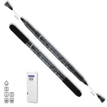 Centropen διπλός μαρκαδόρος ανεξίτηλος cd μαύρο 0,6 - 2,5mm (ΠΑΚ10)