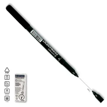 Centropen μαρκαδόρος ανεξίτηλος μαύρο 1mm (ΠΑΚ12)