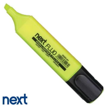 Νext φωσφορούχος μαρκαδόρος fluo κίτρινος (ΤΕΜ10)