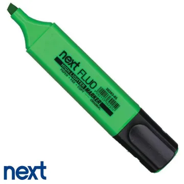 Νext fluo φωσφορούχος μαρκαδόρος πράσινος (ΤΕΜ10)