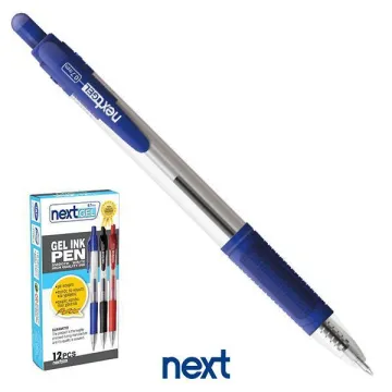 Νext στυλό gel pen με κουμπί μπλε 0.7mm (ΠΑΚ12)