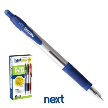 Νext στυλό διαρκείας με κλιπ μπλε 0,7mm (ΠΑΚ12)