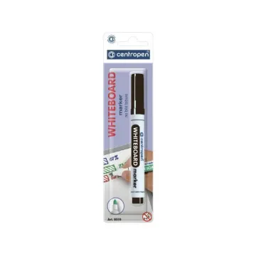 Centropen μαρκαδόρος λευκού πίνακα μαύρος 2,5mm σε blister (ΠΑΚ20)