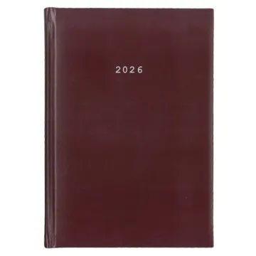 Next ημερολόγιο 2026 basic ημερήσιο δετό μπορντώ 17x25εκ. Δυνατότητα εκτύπωσης