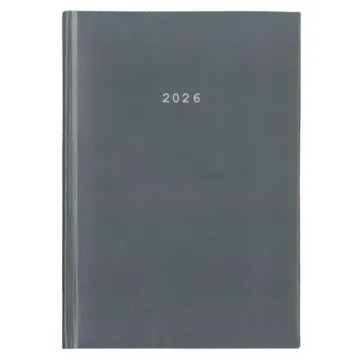 Next ημερολόγιο 2026 basic ημερήσιο δετό γκρι 12x17εκ. Δυνατότητα εκτύπωσης