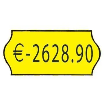 Ετικέτες κίτρινες 26x12mm (1000τεμ./ρολλό) (ΡΟΛ54)